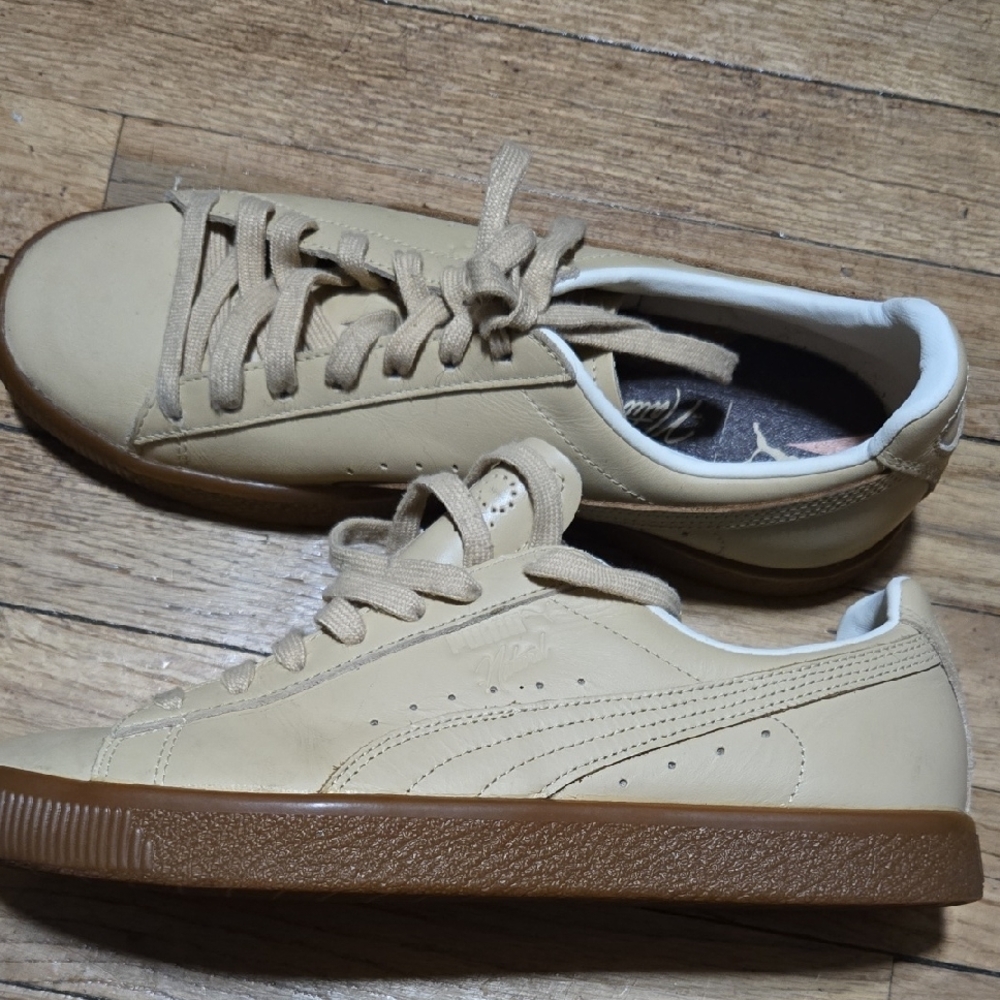 Puma Tan Sneakers Classic Design Low-Top
